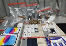 Polícia Civil apreende iPhones, iPads e canetas injetáveis para emagrecimento em Salgueiro-PE