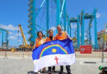 Governadora Raquel Lyra celebra chegada de R$ 241 milhões em equipamentos para terminal 100% eletrificado em Suape