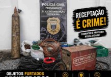 Polícia Civil prende suspeito de receptação e recupera materiais furtados em Petrolina