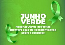 Junho Verde: Hospital Otávio de Freitas promove ação de conscientização sobre a escoliose Junho Verde: Hospital Otávio de Freitas promove ação de conscientização sobre a escoliose