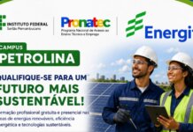 Inscrições para 120 vagas em cursos gratuitos de energias renováveis do Campus Petrolina do IFSertãoPE encerram nesta quarta-feira (17)