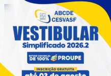 VESTIBULAR SIMPLIFICADO 2026.2 DO CESVASF