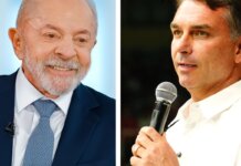 Lula e Flávio Bolsonaro fazem campanha no Nordeste e em São Paulo