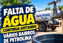 Falta de água continua afetando vários bairros de Petrolina; moradores relatam problemas há mais de 15 dias